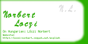 norbert loczi business card